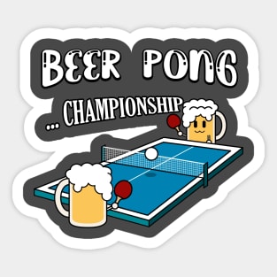 Beer Pong Champions - Ping Pong Sticker